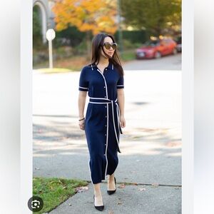 Navy jcrew dress